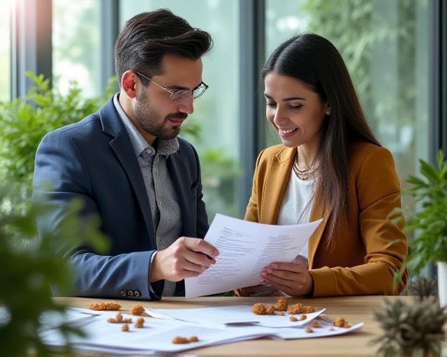 Herbanix founders discussing botanical extracts in a modern Delhi office