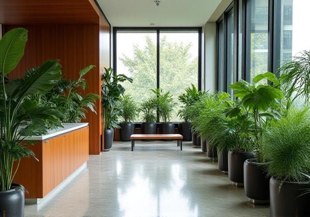Herbanix Consulting Office Interior with Botanical Accents